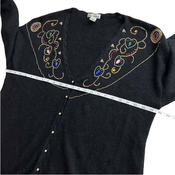 Vintage Sarah Richards Silk Blend Knit Cardigan. Size 20w/40. - Picture 6 of 8